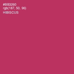 #BB3260 - Hibiscus Color Image