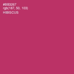 #BB3267 - Hibiscus Color Image