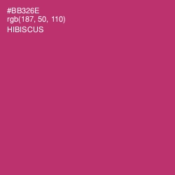 #BB326E - Hibiscus Color Image