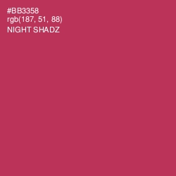 #BB3358 - Night Shadz Color Image