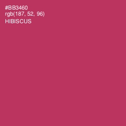 #BB3460 - Hibiscus Color Image