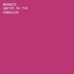 #BB3672 - Hibiscus Color Image