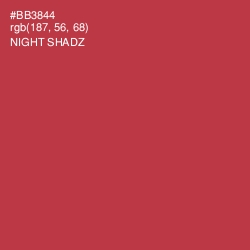 #BB3844 - Night Shadz Color Image