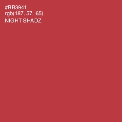 #BB3941 - Night Shadz Color Image