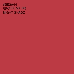 #BB3A44 - Night Shadz Color Image