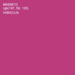 #BB3B7D - Hibiscus Color Image