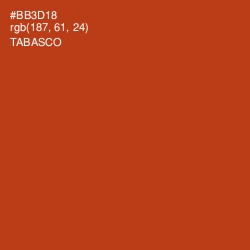#BB3D18 - Tabasco Color Image