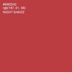 #BB3D42 - Night Shadz Color Image