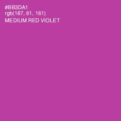 #BB3DA1 - Medium Red Violet Color Image