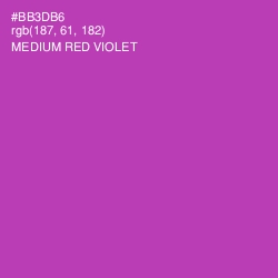 #BB3DB6 - Medium Red Violet Color Image