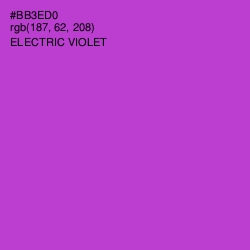 #BB3ED0 - Electric Violet Color Image