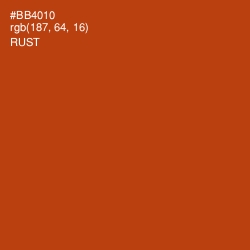 #BB4010 - Rust Color Image