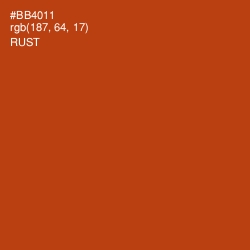 #BB4011 - Rust Color Image