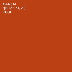 #BB4014 - Rust Color Image