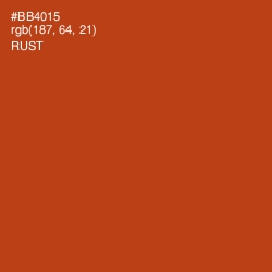 #BB4015 - Rust Color Image
