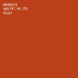 #BB4019 - Rust Color Image