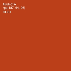 #BB401A - Rust Color Image