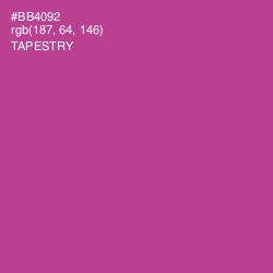 #BB4092 - Tapestry Color Image