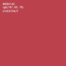 #BB414C - Chestnut Color Image