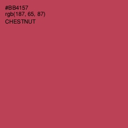 #BB4157 - Chestnut Color Image