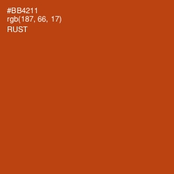 #BB4211 - Rust Color Image