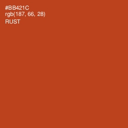 #BB421C - Rust Color Image