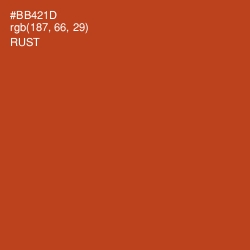 #BB421D - Rust Color Image