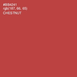 #BB4241 - Chestnut Color Image