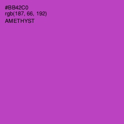 #BB42C0 - Amethyst Color Image