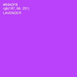 #BB42FB - Lavender Color Image