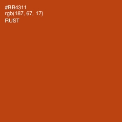 #BB4311 - Rust Color Image