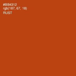 #BB4312 - Rust Color Image