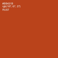 #BB431B - Rust Color Image