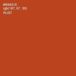 #BB431E - Rust Color Image