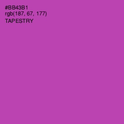 #BB43B1 - Tapestry Color Image