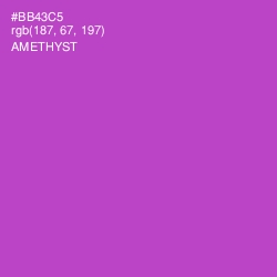 #BB43C5 - Amethyst Color Image