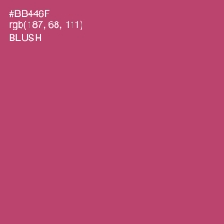 #BB446F - Blush Color Image