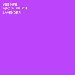 #BB44FB - Lavender Color Image