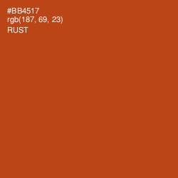 #BB4517 - Rust Color Image