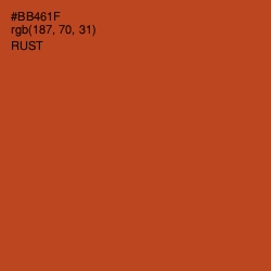 #BB461F - Rust Color Image