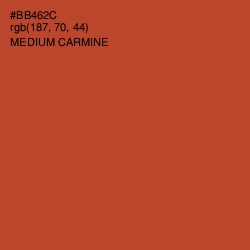 #BB462C - Medium Carmine Color Image