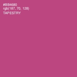 #BB4680 - Tapestry Color Image
