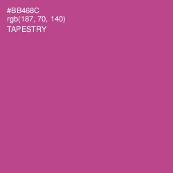 #BB468C - Tapestry Color Image