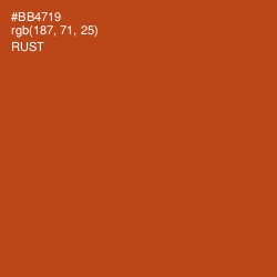 #BB4719 - Rust Color Image