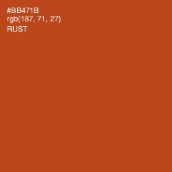 #BB471B - Rust Color Image