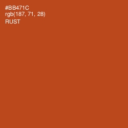 #BB471C - Rust Color Image