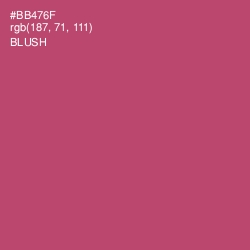 #BB476F - Blush Color Image