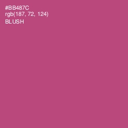 #BB487C - Blush Color Image