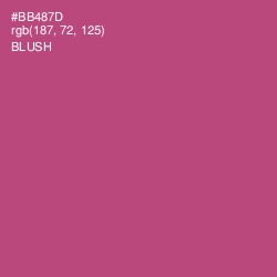 #BB487D - Blush Color Image