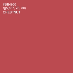 #BB4950 - Chestnut Color Image